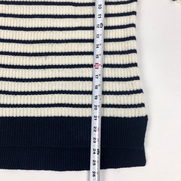 J Crew striped wool turtleneck Sweater Pullover capsule prep academia - Picture 4 of 9